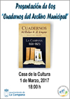 Cartel Presentacion Cuadernos Archivo Municipal 100