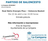 Partido Baloncesto Betis Valencia 100