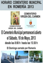 Horario Cementerio Municipal Romeria 2013 150
