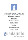 Horario Guadalinfo Octubre 18 100